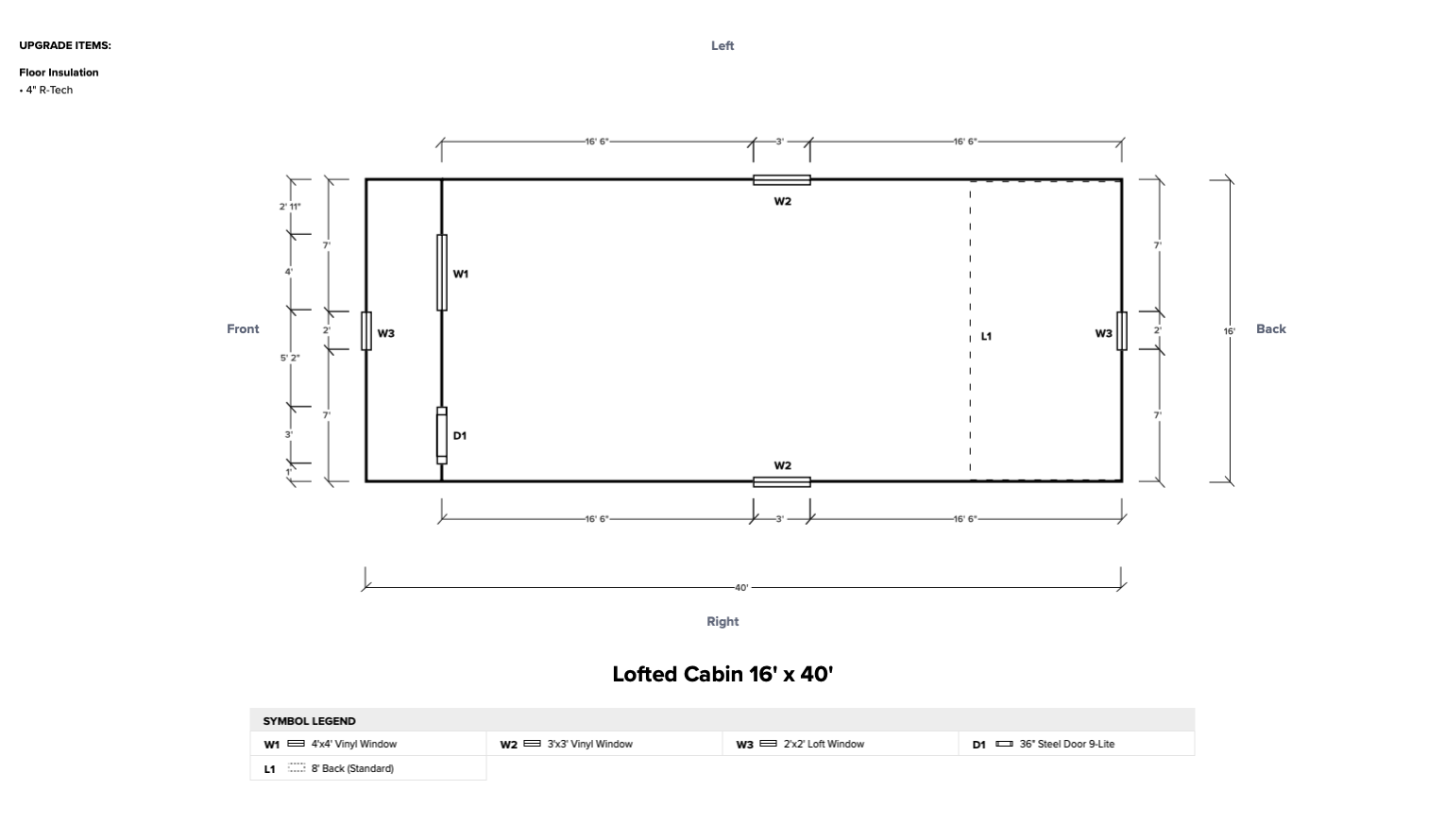 Lofted Cabin 16x40 - Image 7