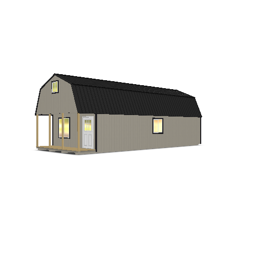 Lofted Cabin 16x40 - Image 2